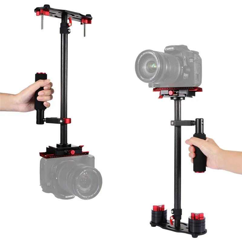 

Carbon Fiber Handheld Camera Stabilizer Scalable Steadicam for Canon Nikon DSLR Cameras 38.5-61cm Load 0.5-3kg 3 Colors