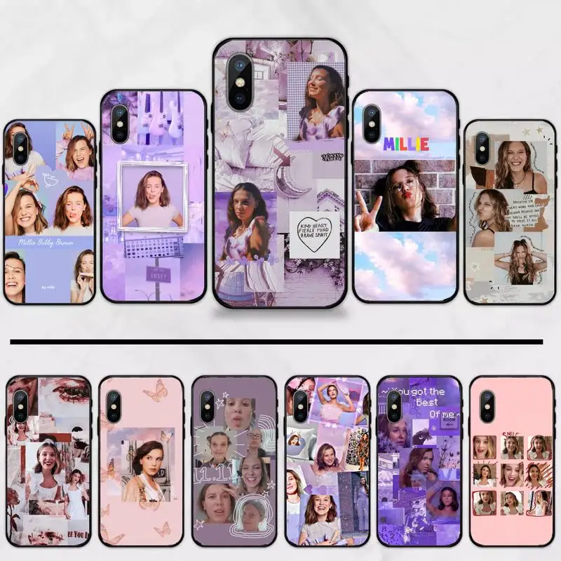 

Millie Bobby Brown Stranger Things Phone Case for iPhone 11 12 pro XS MAX 8 7 6 6S Plus X 5S SE 2020 XR
