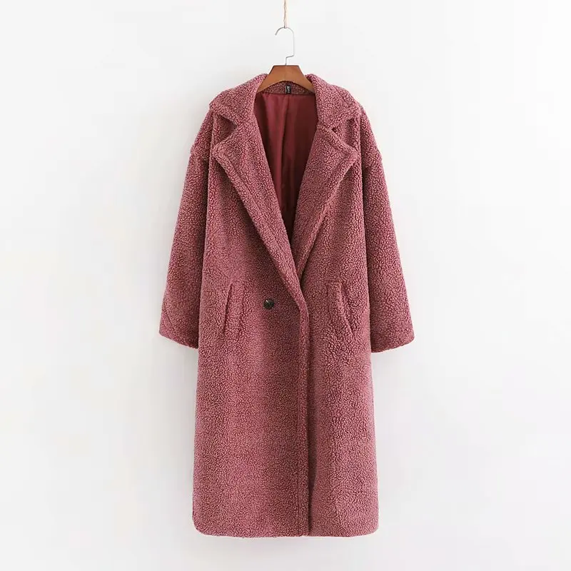 Зимняя женская куртка, плюшевое пальто из искусственного меха, женские уличные негабаритные куртки и пальто, Дамское пальто из овечьей шерсти, пальто из искусственного меха