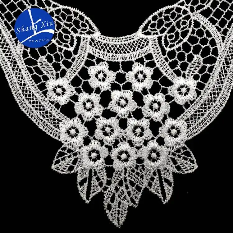 Вышивка шеи воротник diy поддельные съемные воротники водорастворимые Женская