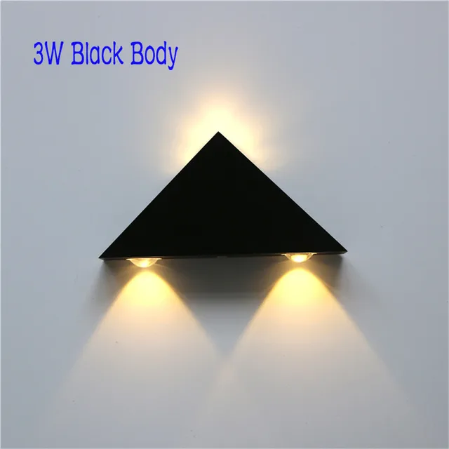 LED Indoor Lighting Wall Lamp Modern Home Lighting Decoration Sconce Aluminum Lamp AC 85-265V For Bath Corridor NR-183 3W Black Body