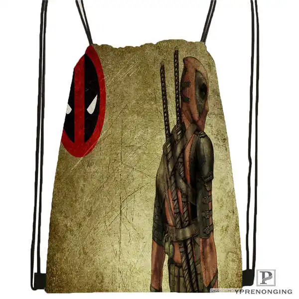 Drawstring Backpack Сумка Рюкзак со шнурком походная сумка на шнурке милый рюкзак для детей(черная спинка) 31x40 см#180611-01-02 - Цвет: Drawstring Backpack
