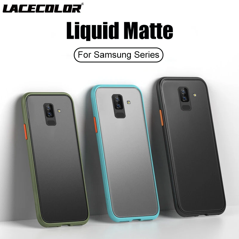 Простой матовый чехол для телефона Samsung Galaxy S22 S21 S20 FE Ultra J4 J6 Plus J2 J5 J7 Prime 2015 J8 2018