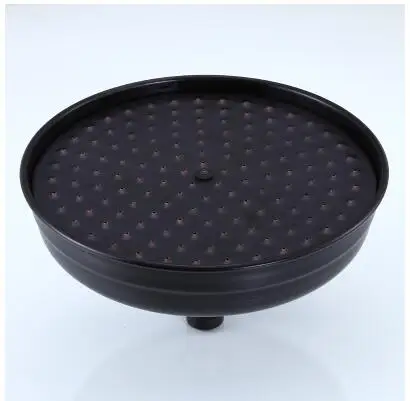 Black Brass rainfall Shower Head Wall Mounted Showerheads water save handheld Faucet accessories