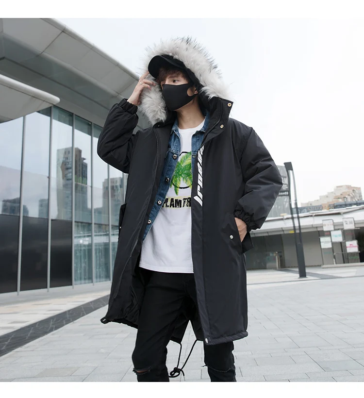 men's winter jacket and coats new fashion Slim-fit casual Thick warm long hooded parka waterproof jacket big size 5XL