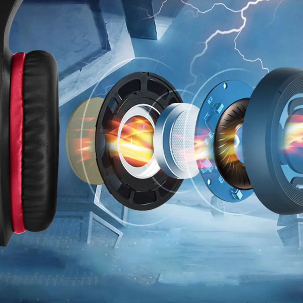 J1 A Head mounted Wired Luminous Earphones Gaming Headsets Portable Wired Mobile Phone Computer Headsets