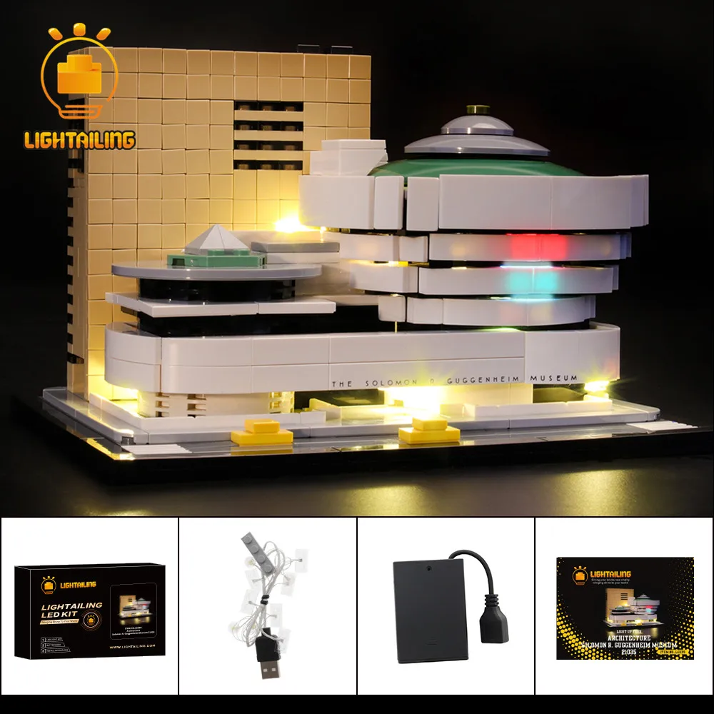 

LIGHTAILING LED Light Kit For 21035 Architecture Solomon R. Guggenheim Museum Building Blocks Lighting Set only