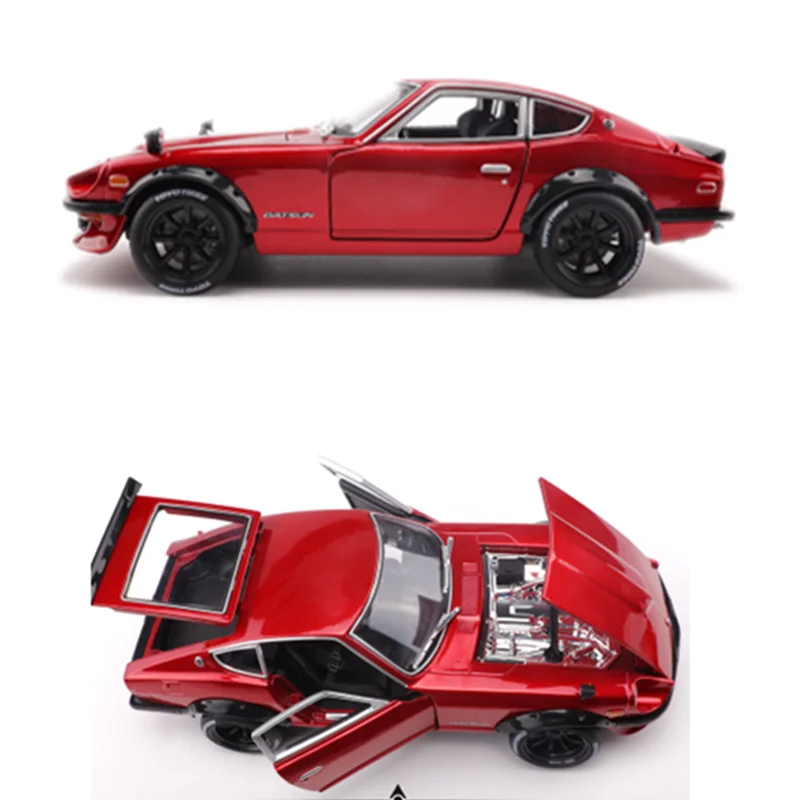 Коллекция 1:18 Масштаб 29 см 1971 240Z супер спортивная модель автомобиля литой под давлением Сплав Классический дисплей спортивного автомобиля для детей и взрослых