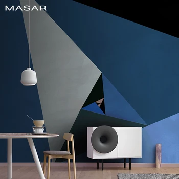 Masar クリエイティブ幾何大トライアングル回転壁画色リビングルームのソファダイニングルームのテレビの背景の壁の壁紙 Leather Bag Masar クリエイティブ幾何大トライアングル回転壁画色リビングルームのソファダイニングルームのテレビの背景の壁の壁紙 Leather Bag