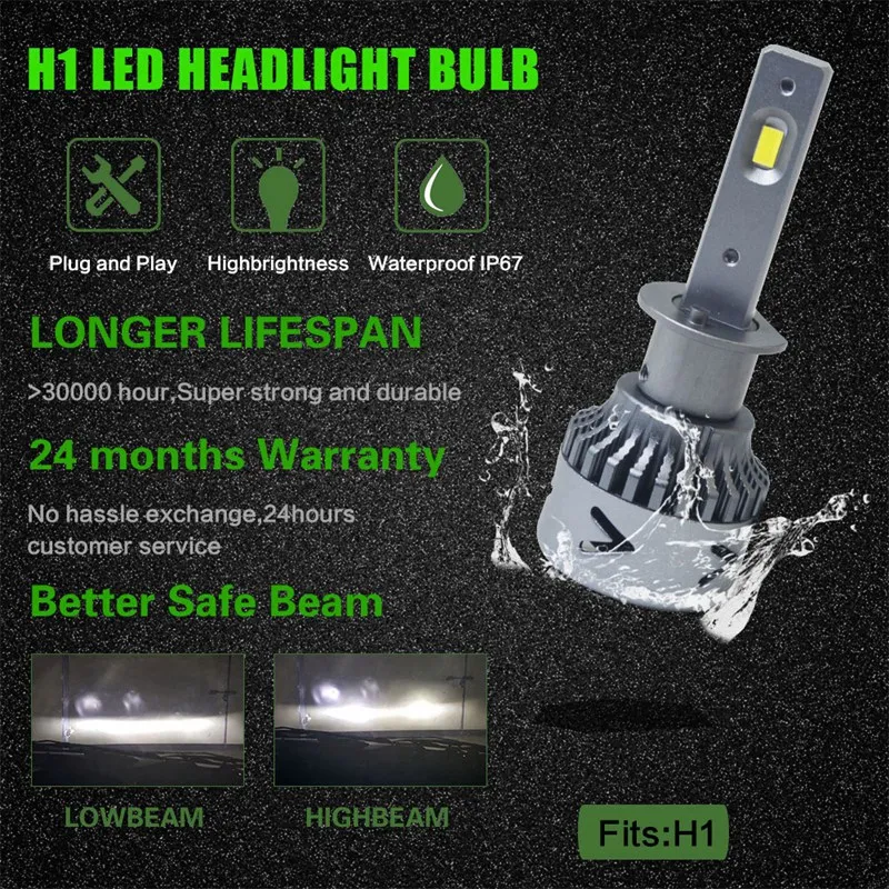 Новые продукты нового поколения автомобильные лампочки Led H1 H3 H8 H9 H4 H7 H11 9012 Led 880 881 9008 H13 9004 9007 Авто светодиодные фары H