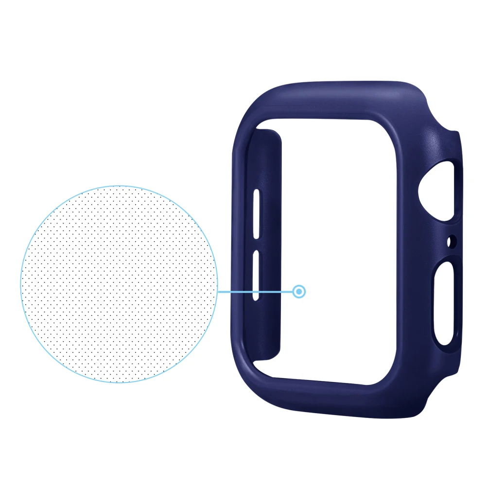 Защитный чехол для Apple Watch 5, 4, 3, 2, 1, 40 мм, 44 мм, полный Чехол для Iwatch Series 5, 4, 3, 2, 1, 38 мм, 42 мм, тонкий корпус из поликарбоната - Цвет: Midnight Blue