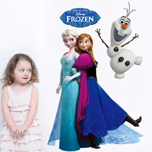 Cartoon Disney Frozen Olaf Elsa Anna Princess Wall Stickers For Home Decor Kids Rooms Wall Decals PVC Art Funny Movie Poster Cartoon Disney Frozen Olaf Elsa Anna Princess Wall Stickers For Home Decor Kids Rooms Wall Decals PVC Art Funny Movie Poster