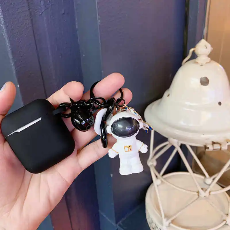 LOVERONY Bluetooth наушники силиконовый чехол для Apple AirPods 2 1Earpods Защитная крышка Fundas Spaceman подвеска милый Air pods Coque