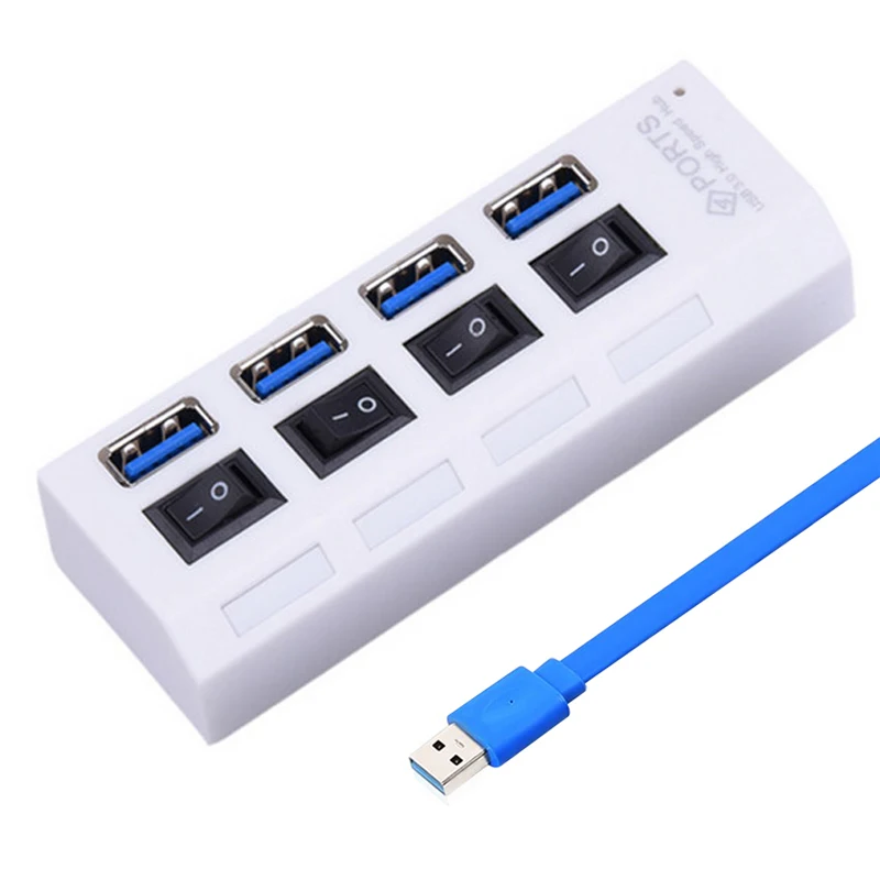 4 порта s высокая скорость 5 Гбит/с концентраторы Hi-speed 4 порта USB 3,0 мульти концентратор разветвитель расширения для настольного ПК ноутбук адаптер usb-концентратор 3,0