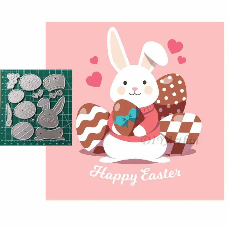 Шоколадный кролик пасхальные Вырубные штампы тиснение 2020 скрапбукинг день рождения фотоальбом украшение
