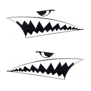 

Styling Car Body Sticker Shark Teeth Graphics Sticker Films Decals Automobile Waterproof Vinyl Stickers 2 Pieces