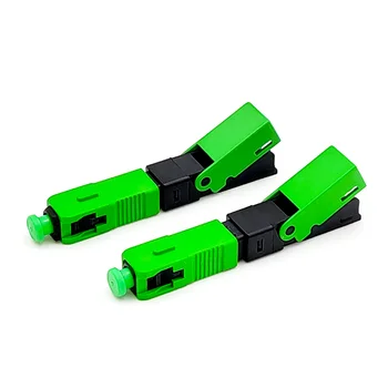 

SC APC ESC250P Fiber Optic fast connector SM single mode cold connector FTTH tool quick connector