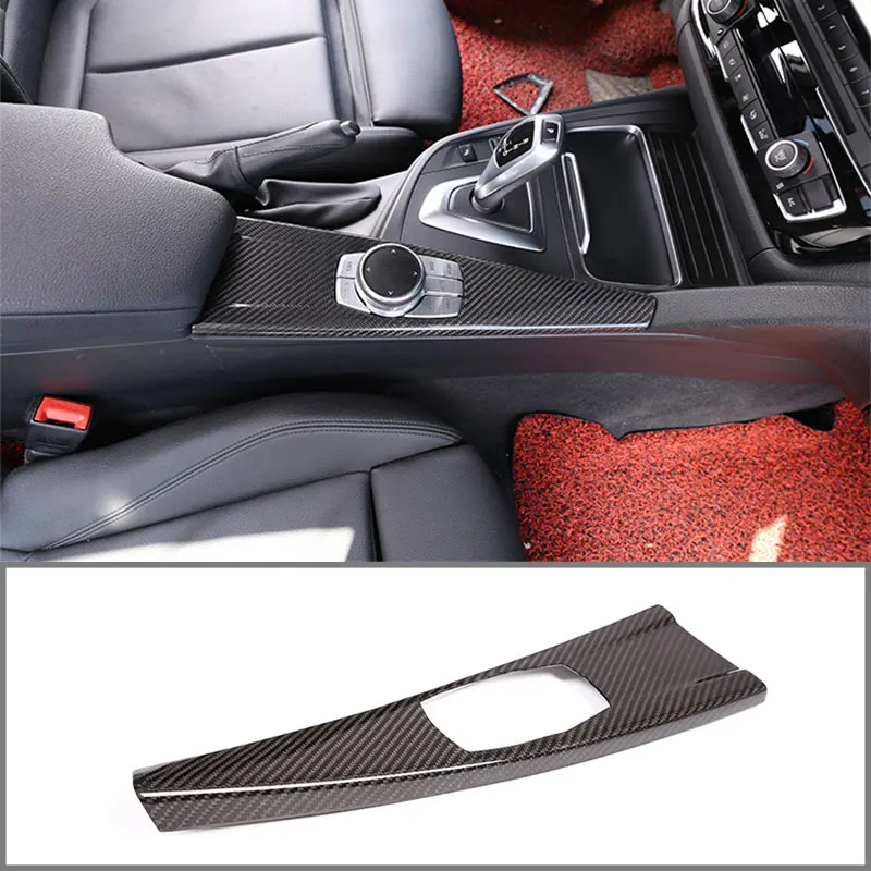 

For Bmw 3 Series 2013-2019 Multi-Function Large Panel (Left Titanium Car), Real Carbon Fiber Car Interior Modification