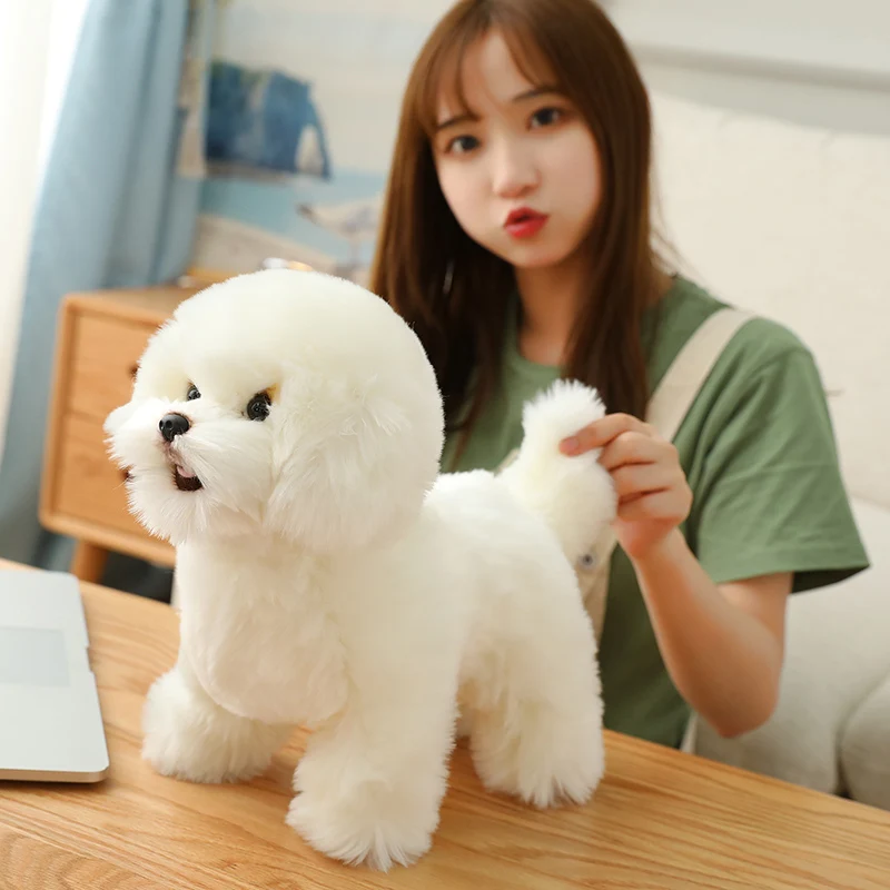 9 종류 개 시뮬레이션 Bichon Frize 봉제 개 장난감 슈퍼 귀여운 Likelife 코기 개 인형 박제 동물 몰타 개 강아지 애완 동물 장난감