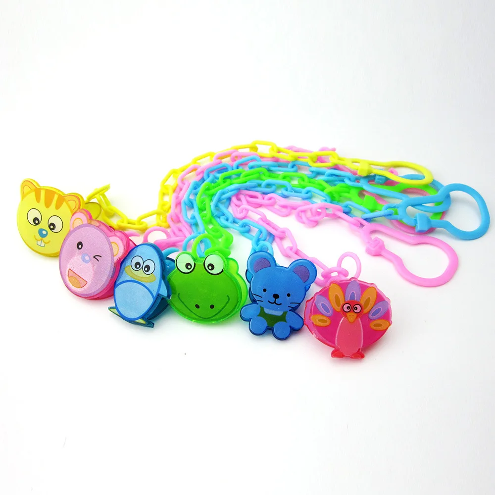 

Pacifiers Leashes cartoon animals Teether Holder Baby Soother Chain Pacifier Clip Chain Attache Clip Dummy Pacifiers Leash Strap