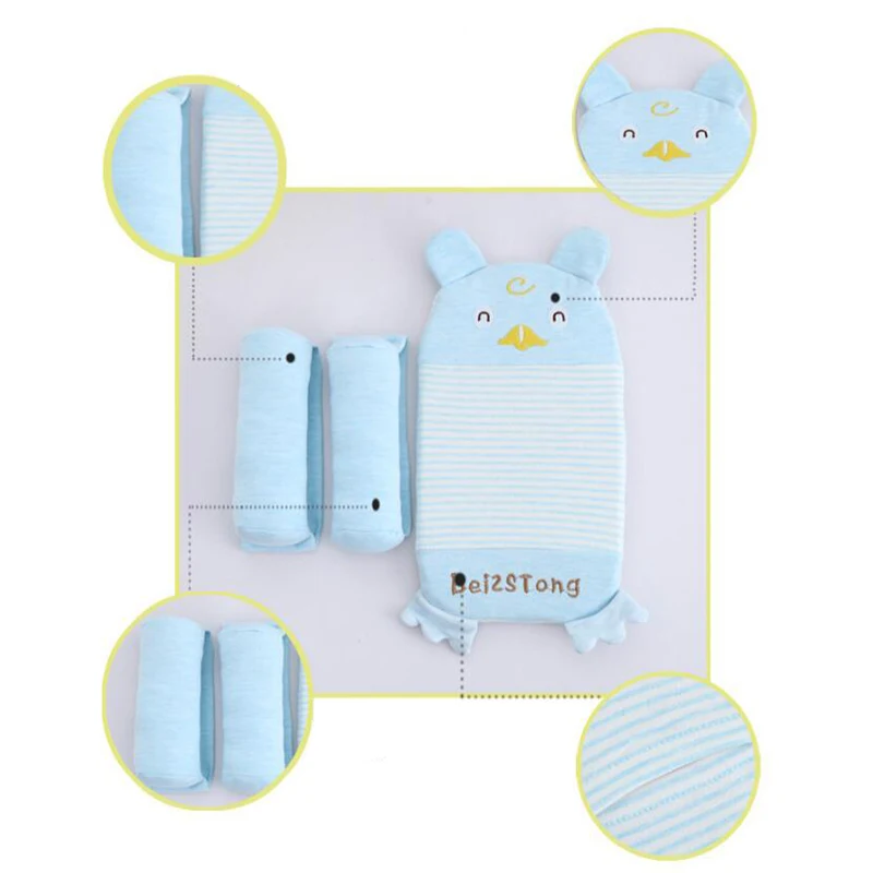 Baby pillow Sleep Anti-rollover flat head pillow Newborn Head Positioner baby Sleeping pillow Comfortable Bedding
