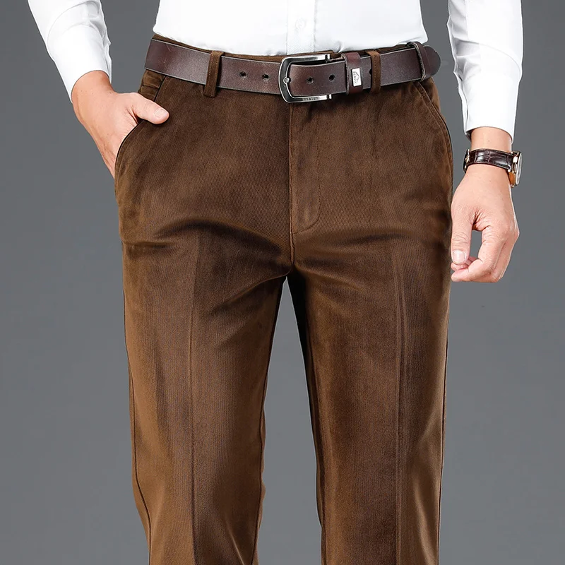 Straight Corduroy Casual Pants Business 