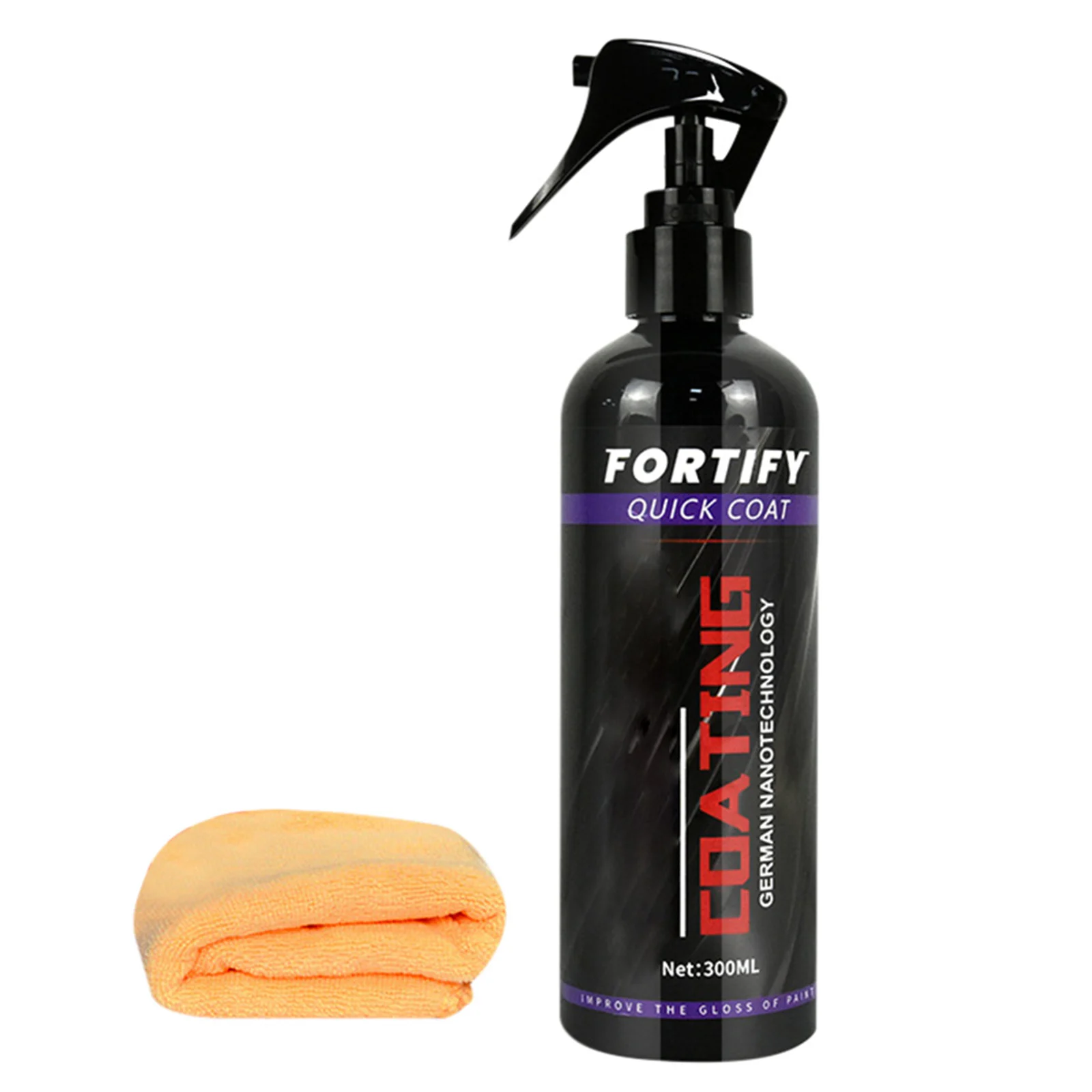 Ceramic Car Wash Fortify Quick Coat Polish and Sealer Spray for
