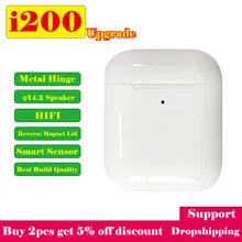 I200, TWS, Bluetooth наушники, 1:1, обновленная версия, лучшее качество сборки, металлическая петля, Hi-Fi стерео, спортивные Bluetooth наушники, PK i9000 TWS