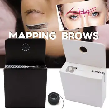 

New Positioning Line Eyebrow Ruler Pre-Inked Eyebrow Marker Thread Tattoo Brows Point 10m Pre Inked Tattoo String for Mapping
