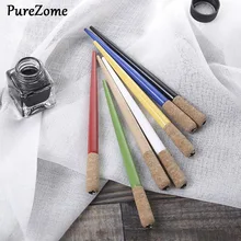 Дерево ремесло скрипт Античная перьевая ручка косой каллиграфии ручка держатель чернильные приборы для каллиграфии