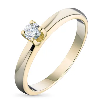 

Yellow gold ring with Diamond