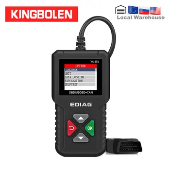 

Ediag YA101 Code Reader OBDII/EOBD Battery test YA-101 Auto Diagnostic Tool graph datastream OBD2 real 16Pin DIY Scanner CR3001