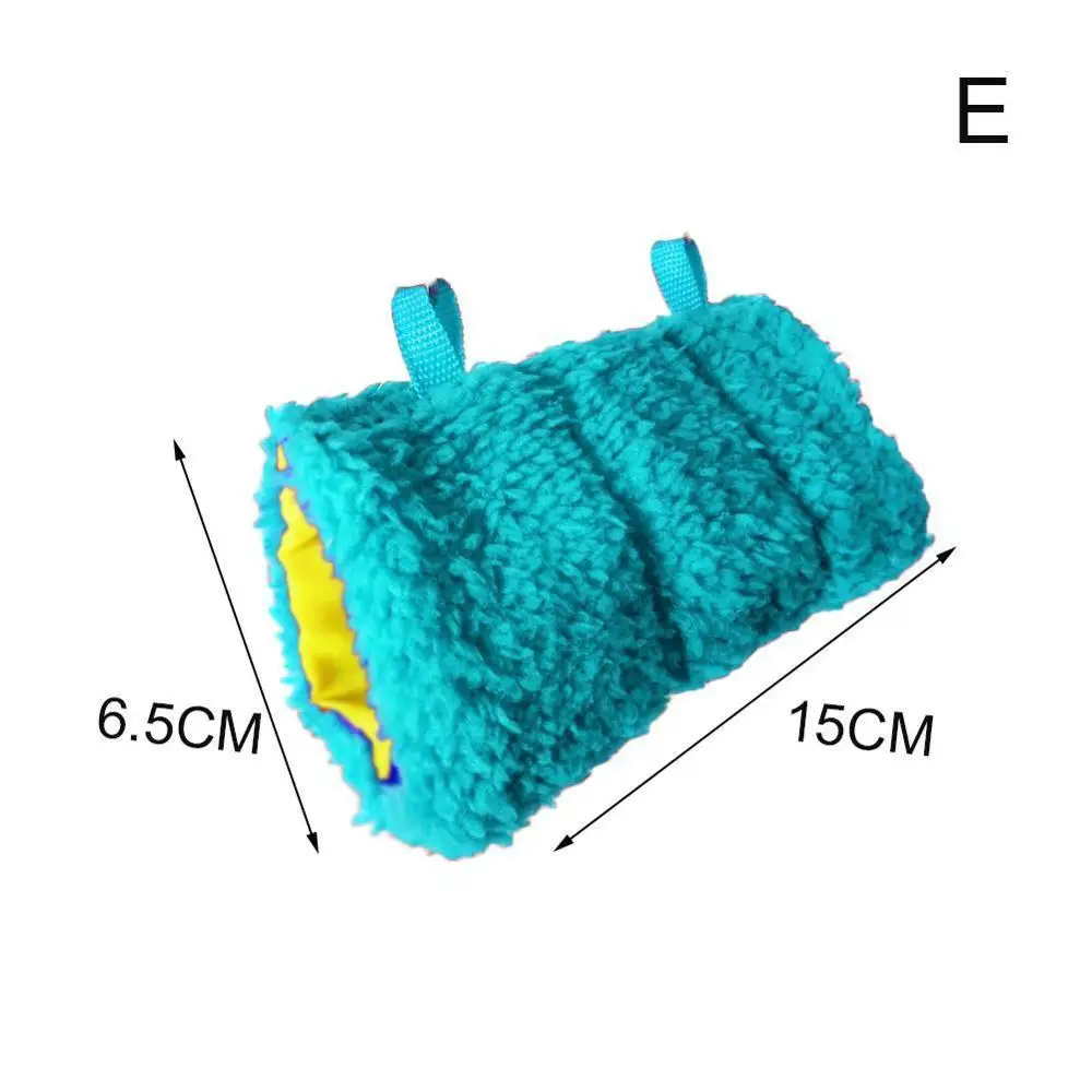 Маленький теплый туннельный гамак для домашних животных, подвесная кровать, хорек крыса, хомяк птица, белка, сарай, пещера, хижина, подвесная клетка для домашних птиц, принадлежности для попугаев - Цвет: E