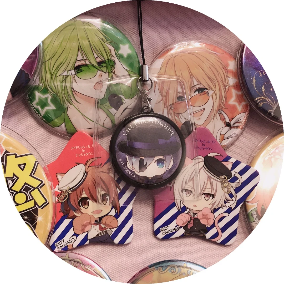 Italife Anime Badge Case Protective Cover Anti-scratch Animation Accessories Pin Case For Ita Bag Backpack H330