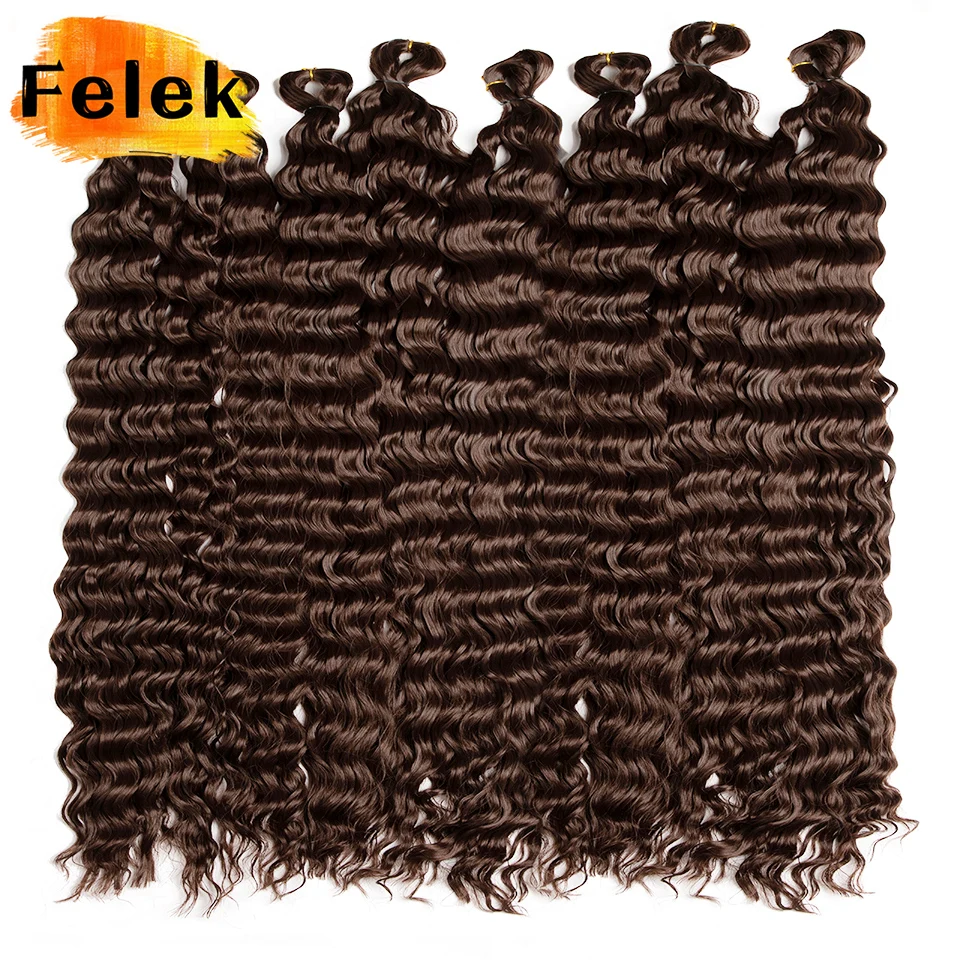 22-30inch Deep Wave Twist Crochet Hair Natural Synthetic Afro Curls Crochet Braids Ombre Braiding Hair Extensions For Women 22-30inch Deep Wave Twist Crochet Hair Natural Synthetic Afro Curls Crochet Braids Ombre Braiding Hair Extensions For Women