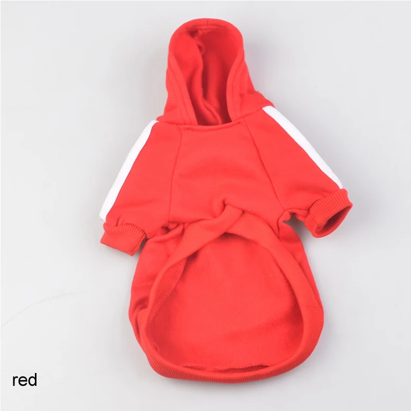 XS-XXL осень зима щенок пальто Тедди модные с капюшоном товары для домашних животных Свитера для собак Одежда для собак Тедди рубашки для домашних животных - Цвет: Красный