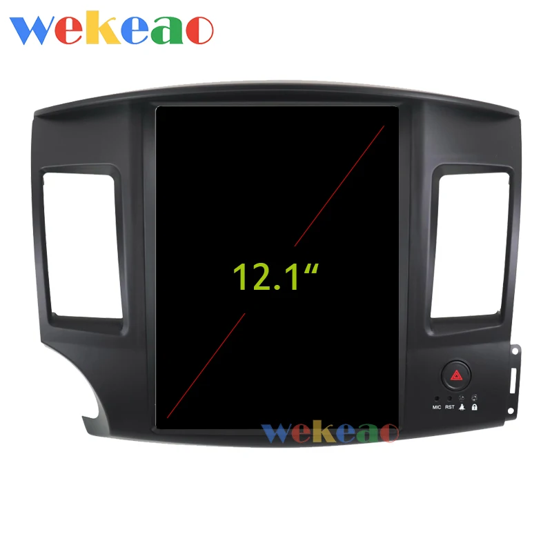Wekeao вертикальный экран Tesla style 12,1 ''Android 8,1 Автомобильный мультимедийный Dvd навигатор для Mitsubishi Lancer Grand 2010- 4G