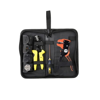 

PARON 4 In 1 Wire Crimper with Automatic Duck-billed Stripper Engineering Ratcheting Terminal Crimping Pliers Crimper Kit