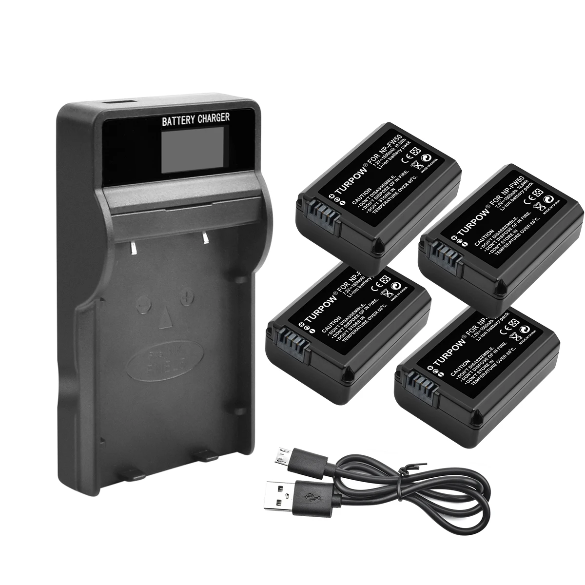 TURPOW для sony 3 шт. 7,2 V 2000 мА/ч, NP-FW50 NPFW50 NP FW50 Камера Батарея ДЛЯ Alpha 6500 6300 6000 5000 3000 a7R a7S a7S II a7II