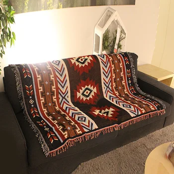 

1 pcs Ethnic Tapestry Geometric Wall Hanging Carpet Blanket Home 125x150cm Multi-porpose Practical household supplies