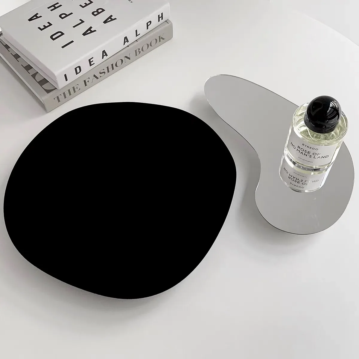 Middle Ancient Style Special Shaped Acrylic Tray Irregular Ins Same Aromatherapy Decoration Bottom Support Plate Gift | Дом и сад