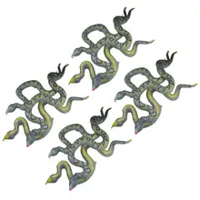 ПВХ надувные форма змеи реквизит для фокусов имитация змеиной кожи, шутки Опора Хэллоуин трюк страшная игрушка Надувные игрушки 3/6/12 шт