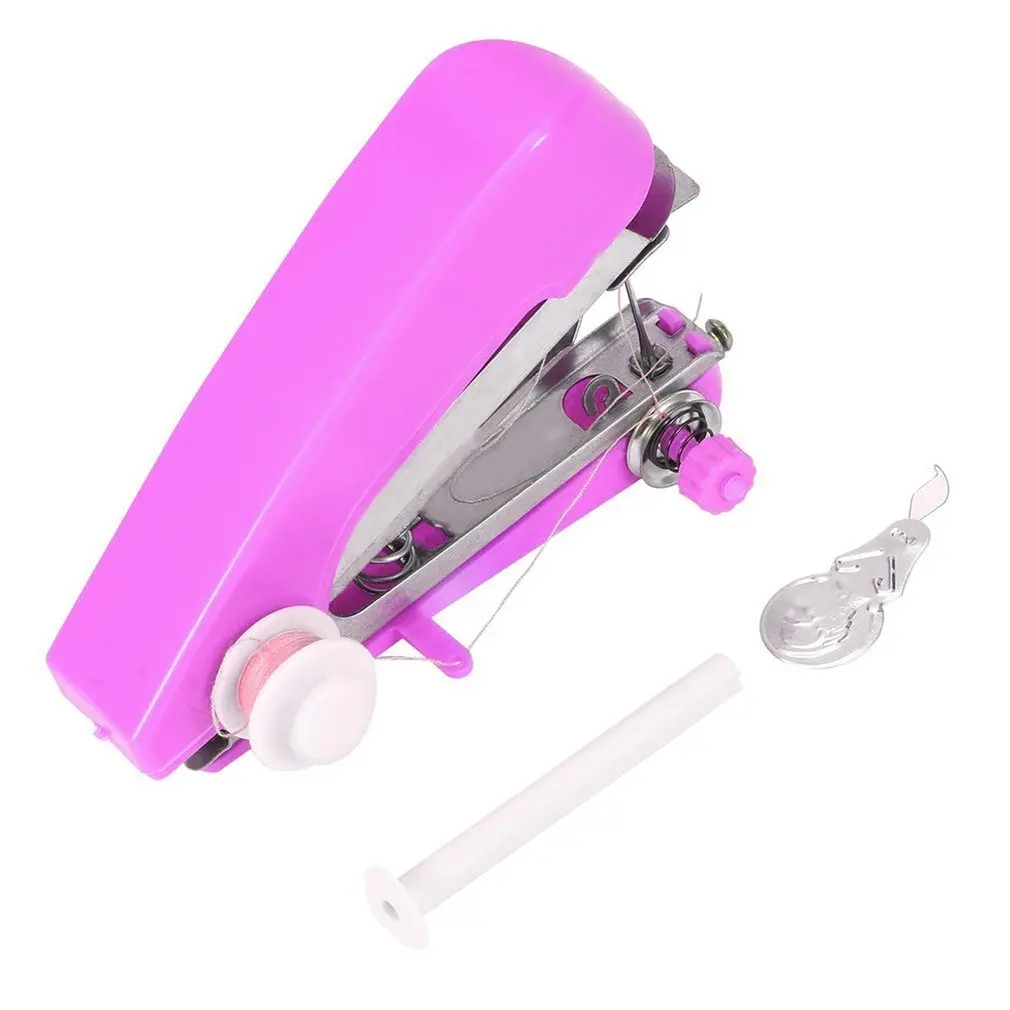 2017 New Arrivel 1pcs Mini Travel Use Popular Portable Cordless Handy Hand-Held Clothes Fabric Sewing Machine | Инструменты