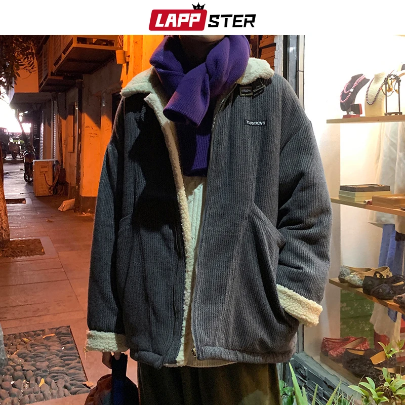 Куртка LAPPSTER Мужская шерстяная модная цветная Корейская парка в стиле Харадзюку