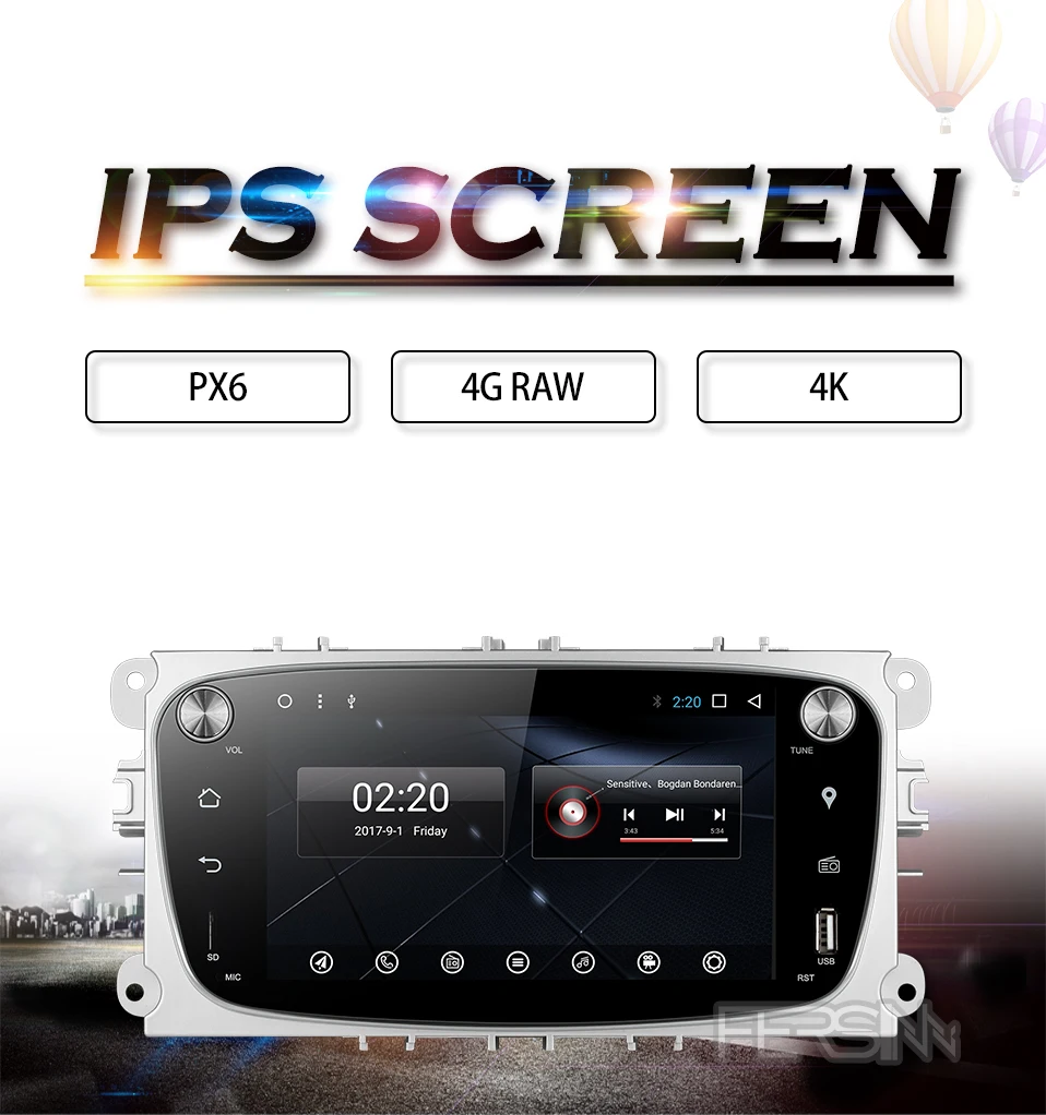Автомобильный DVD для Ford Mondeo C-max focus galaxy S-max автомобильный dvd gps Радио Видео плеер в тире dvd 1024*600 Android 9,0 2din PX6