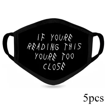

Facemask Washable Proof Protect Mouth Face Cover Outdoor Youre Too Close 5pcs Anti Pollution Anti-dust Reusable masque