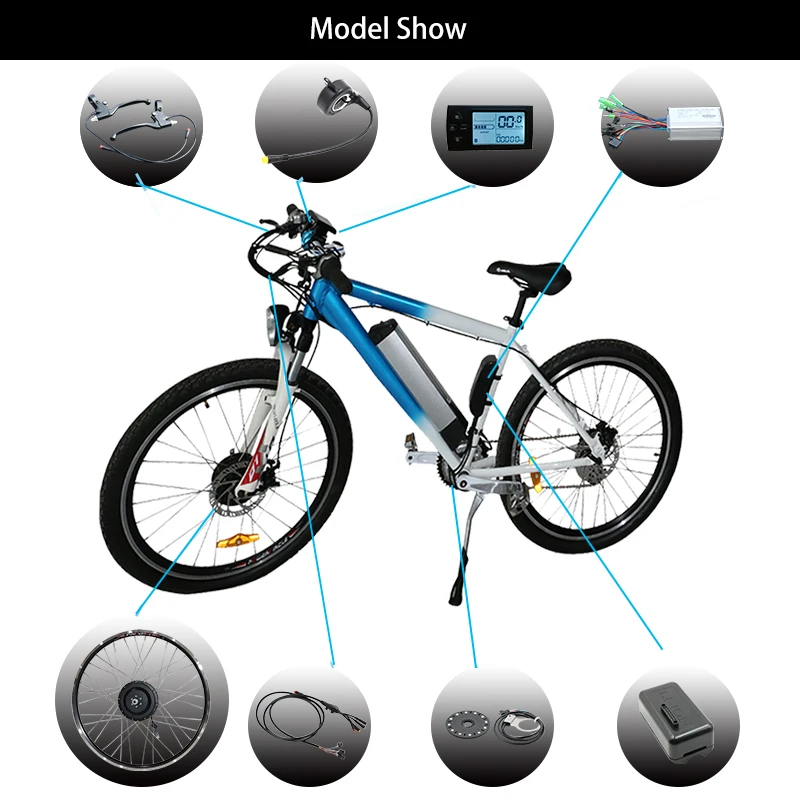 36V 250W 350W 500W Front Rear Hub Motor Wheel ebike Motor Kit Electric Bike Conversion Kit without Battery for 20'' 26'' 700C 28" Electric Bicycle eBIKE Conversion Kit Bicicleta Eletrica