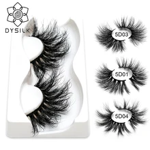 DYSILK 25 мм норковые ресницы 3D норковые ресницы ручной работы накладные ресницы безжалостные Роскошные норковые макияж ресниц maquiagem