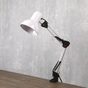 

Table Lamp swivel on the clamp "style" milky, H = 55 cm