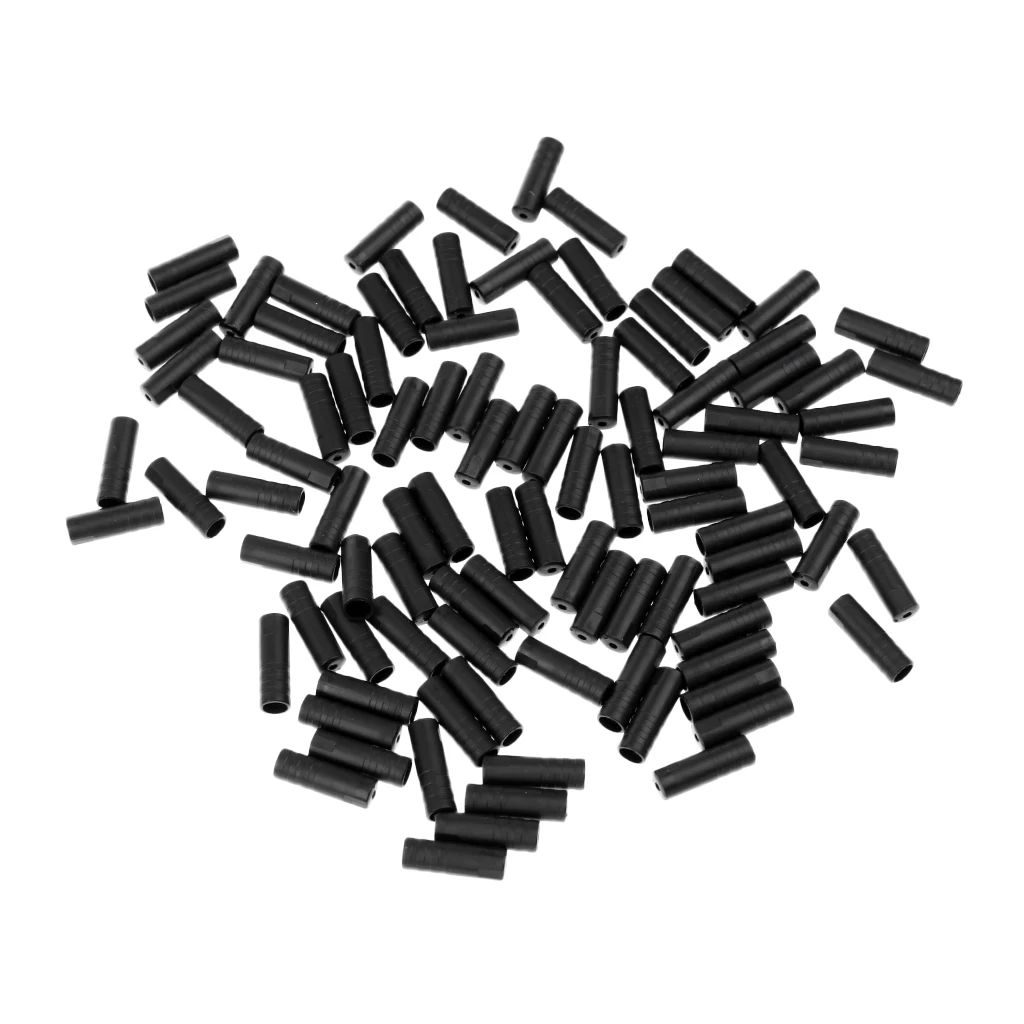 200Pcs Shifter Ferrules Bike Bicycle Cycling Shift Cable Housing End Cap 4mm Black